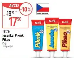 Globus Tatra Jesenka, Piknik, Pikao nabídka