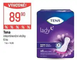 Globus Tena inkontinenční vložky nabídka