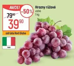 Globus Red Globe hrozny růžové nabídka