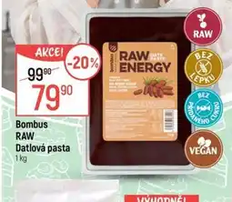 Globus Bombus raw datlová pasta nabídka