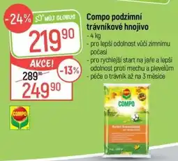 Globus Compo podzimní trávníkové hnojivo nabídka
