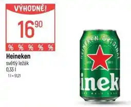 Globus Heineken světlý ležák nabídka