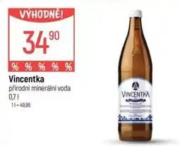 Globus Vincentka přírodní minerální voda nabídka