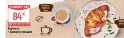 Globus Espresso + šunkový croissant nabídka