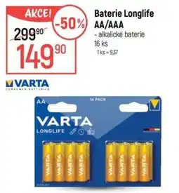 Globus Varta baterie longlife aa/aaa nabídka