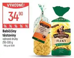Globus Babiččiny těstoviny nabídka