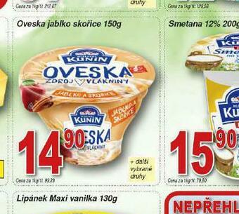 Lidl Oveska jablko skořice nabídka