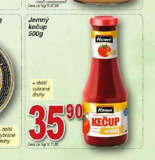 Lidl Hamé kečup jemný nabídka