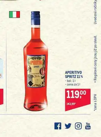 Makro Aperitiv spritz 11% nabídka