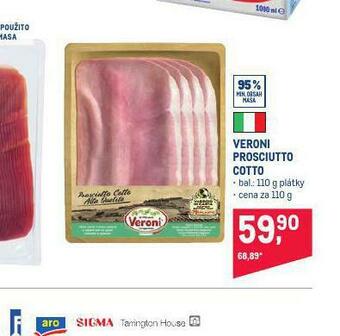 Makro Veroni prosciutto cotto nabídka