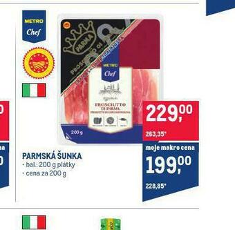Makro Parmská šunka nabídka