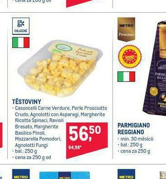 Makro Těstoviny nabídka