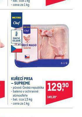 Makro Kuřecí prsa - supreme nabídka