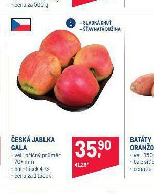 Makro Česká jablka gala nabídka