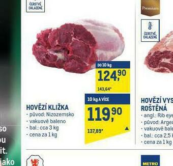 Makro Hovězí kližka nabídka