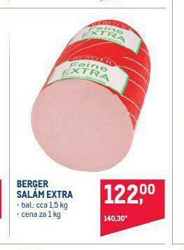 Makro Berger salám extra nabídka