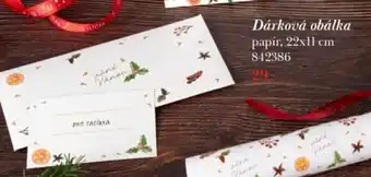 Dárková obálka papír