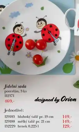 Orion Jídelní sada nabídka