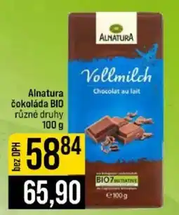Jip Alnatura čokoláda BIO nabídka