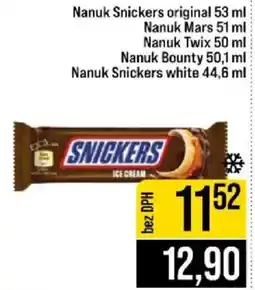 Jip Nanuk Snickers ice cream nabídka