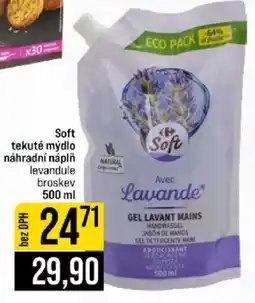 Jip Soft tekuté mýdlo náhradní náplň levandule broskev nabídka