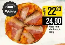 Jip Pekárny pizza mini slanina-sýr nabídka