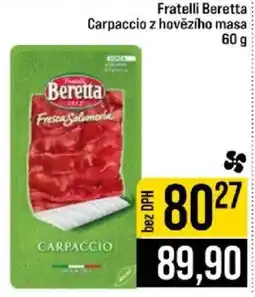 Jip Fratelli Beretta Carpaccio z hovězího masa nabídka