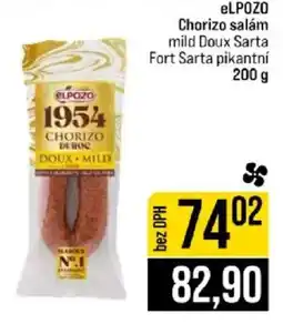 Jip eLPOZO chorizo salám mild doux sarta fort sarta pikantní nabídka