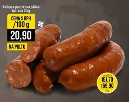 Jip Klobása papriková pálivá nabídka