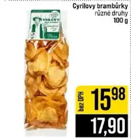 Jip Cyrilovy brambůrky nabídka