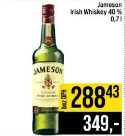 Jip Jameson Irish Whiskey nabídka
