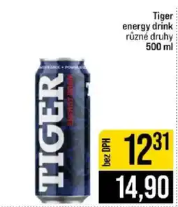 Jip Tiger energy drink nabídka