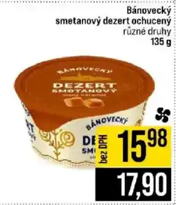 Jip Bánovecký smetanový dezert ochucený nabídka