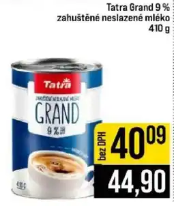 Jip Tatra Grand 9% zahuštěné neslazené mléko nabídka