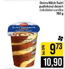 Jip Omira Milch Swirl pudinkový dezert čokoláda+vanilka nabídka