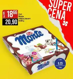Jip Zott Monte mléčný dezert nabídka