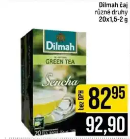 Jip Dilmah čaj nabídka
