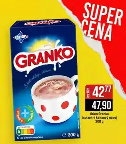 Jip Orion Granko instantní kakaový nápoj nabídka