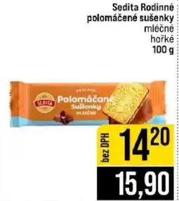 Jip Sedita polomáčané sušenky mléčné hořké nabídka