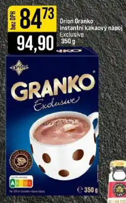 Jip Orion Granko instantní kakaový nápoj Exclusive nabídka