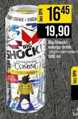 Jip Big Shock! energy drink plum+cinnamon nabídka