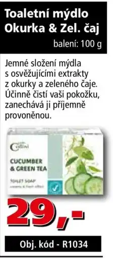 Efekt Collini toaletní mýdlo okurka & zel. čaj nabídka