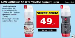 Efekt ShoeCare samolešťící lesk na boty premium bezbarvý černý nabídka