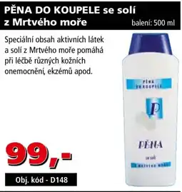 Efekt Pěna do koupele se solí z mrtvého moře nabídka