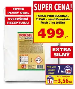 Efekt Forsil professional clear s vůní mountain fresh nabídka