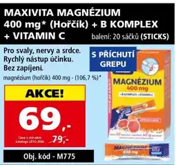 Efekt Maxivita magnézium s příchutí grepu nabídka