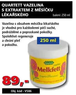 Efekt Quartett vazelina s extraktem z měsíčku lékařského nabídka
