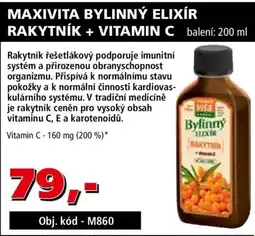 Efekt Maxivita bylinný elixír rakytník + vitamin c nabídka