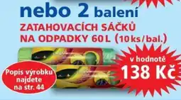 Efekt zatahovacích sáčků nabídka
