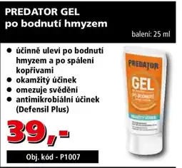 Efekt Predator gel po bodnutí hmyzem nabídka